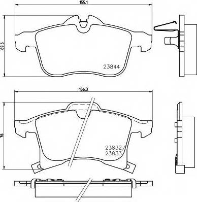 Opel 93192578 - Jarrupala, levyjarru onlydrive.pro