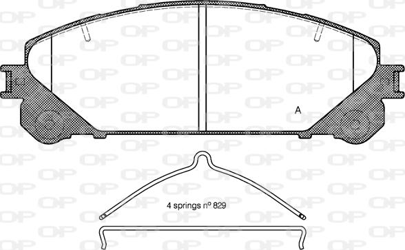 Subaru 0446578020 - Bremžu uzliku kompl., Disku bremzes onlydrive.pro