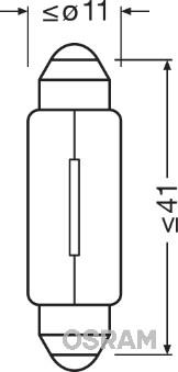 Osram 6411-02B - Bulb, interior light onlydrive.pro