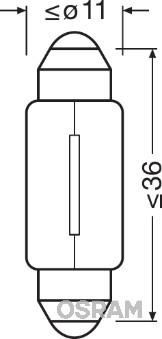 Osram 6423 - Bulb, licence plate light onlydrive.pro