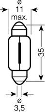 Osram 6418ULT-02B - Bulb, licence plate light onlydrive.pro