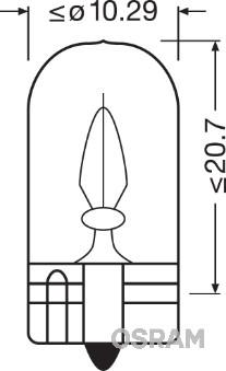 Osram 2820 - Bulb, instrument lighting onlydrive.pro