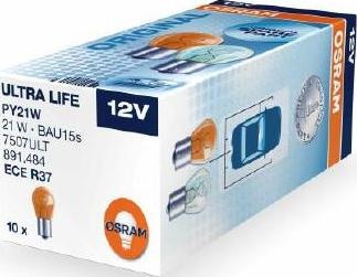 Osram 7507ULT - Kvēlspuldze, Pagriezienu signāla lukturis onlydrive.pro