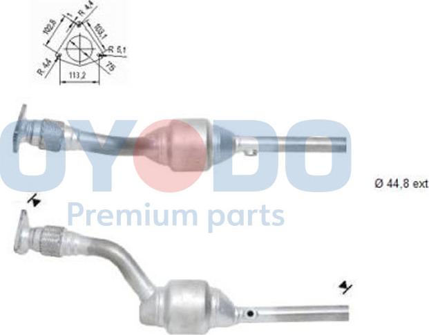 Oyodo 10N0099-OYO - Catalytic Converter onlydrive.pro