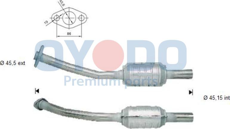 Oyodo 10N0056-OYO - Catalytic Converter onlydrive.pro