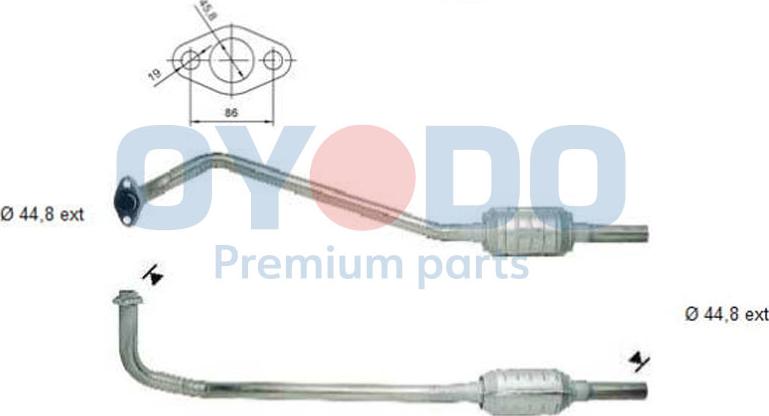 Oyodo 10N0035-OYO - Catalytic Converter onlydrive.pro