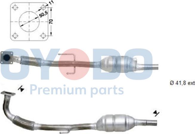 Oyodo 10N0029-OYO - Catalytic Converter onlydrive.pro