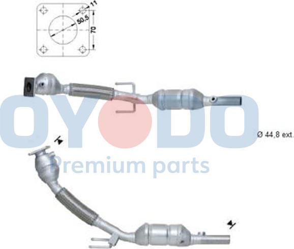 Oyodo 10N0028-OYO - Catalytic Converter onlydrive.pro