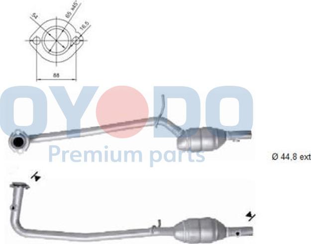 Oyodo 10N0078-OYO - Catalytic Converter onlydrive.pro