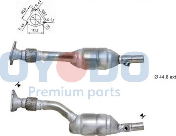 Oyodo 10N0132-OYO - Catalytic Converter onlydrive.pro