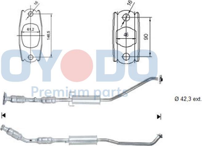 Oyodo 10N0120-OYO - Catalytic Converter onlydrive.pro