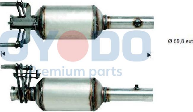 Oyodo 20N0035-OYO - Soot / Particulate Filter, exhaust system onlydrive.pro