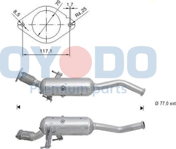 Oyodo 20N0141-OYO - Soot / Particulate Filter, exhaust system onlydrive.pro