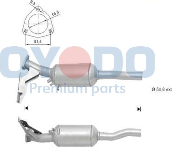 Oyodo 20N0122-OYO - Tahma / partikelfilter,väljalaskesüst. onlydrive.pro