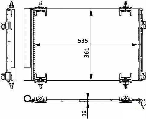 PEUGEOT 6455.GH - Condenser, air conditioning onlydrive.pro