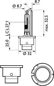 PHILIPS 85126WHV2C1 - Lemputė, prožektorius onlydrive.pro