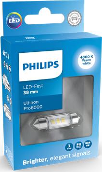 PHILIPS 11854WU60X1 - Лампа накаливания, освещение салона onlydrive.pro