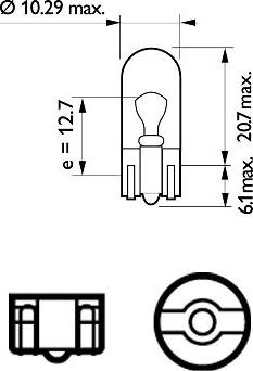 PHILIPS 12961XVPB2 - Bulb, indicator onlydrive.pro