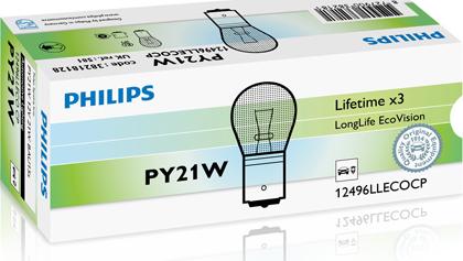 PHILIPS 12496LLECOCP - Kvēlspuldze, Pagriezienu signāla lukturis onlydrive.pro