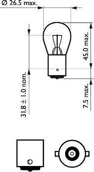 PHILIPS 12498B2 - Lemputė, indikatorius onlydrive.pro