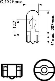 PHILIPS 12256B2 - Lemputė, indikatorius onlydrive.pro