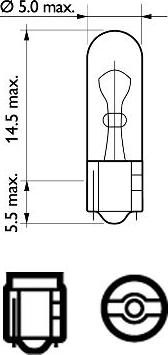 PHILIPS 12516B2 - Kvēlspuldze, Salona telpas apgaismojums onlydrive.pro