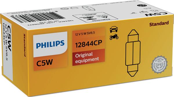 PHILIPS 12844CP - Лампа накаливания, фонарь освещения номерного знака onlydrive.pro