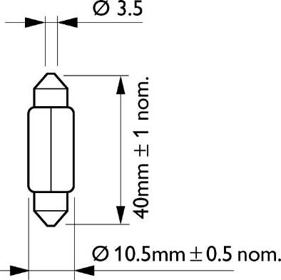 PHILIPS 12866B2 - Kvēlspuldze, Numura apgaismojuma lukturis onlydrive.pro