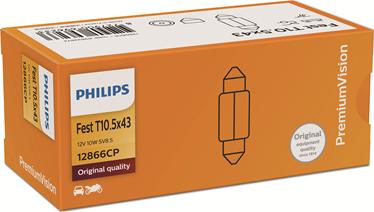 PHILIPS 12866CP - Bulb, licence plate light onlydrive.pro