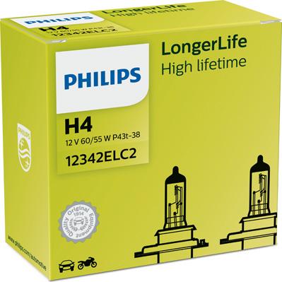 PHILIPS 12342ELC2 - Лампа накаливания, фара дальнего света onlydrive.pro