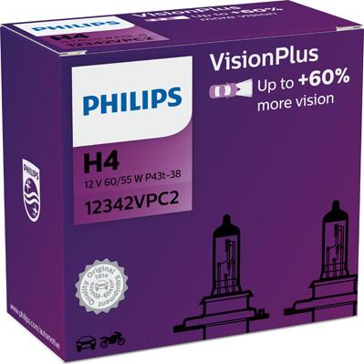 PHILIPS 12342VPC2 - Kvēlspuldze, Tālās gaismas lukturis onlydrive.pro