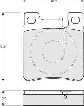 Mercedes-Benz 0024200520 - Тормозные колодки, дисковые, комплект onlydrive.pro