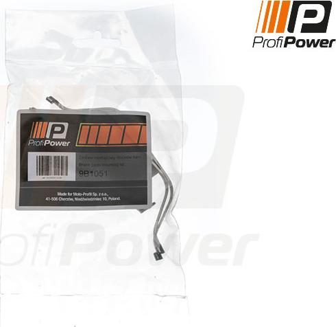 ProfiPower 9B1051 - Комплектующие для колодок дискового тормоза onlydrive.pro