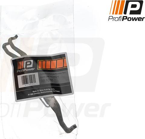 ProfiPower 9B1016 - Priedų komplektas, diskinių stabdžių trinkelės onlydrive.pro