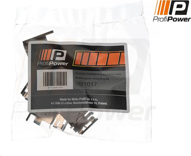 ProfiPower 9B1017 - Accessory Kit for disc brake Pads onlydrive.pro