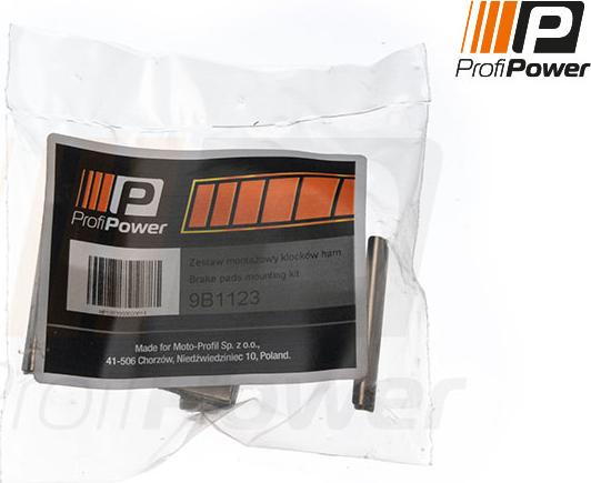 ProfiPower 9B1123 - Priedų komplektas, diskinių stabdžių trinkelės onlydrive.pro