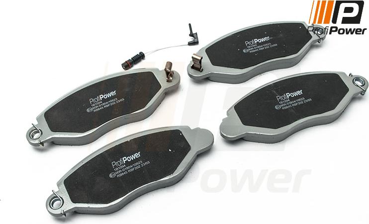 ProfiPower 1B1094 - Brake Pad Set, disc brake onlydrive.pro