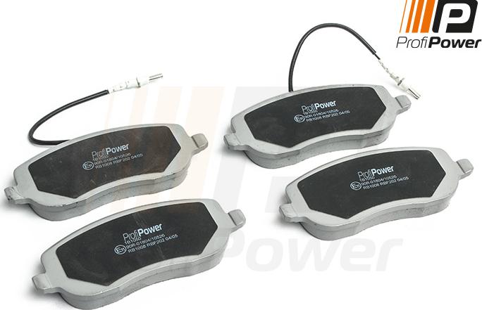 ProfiPower 1B1050 - Brake Pad Set, disc brake onlydrive.pro