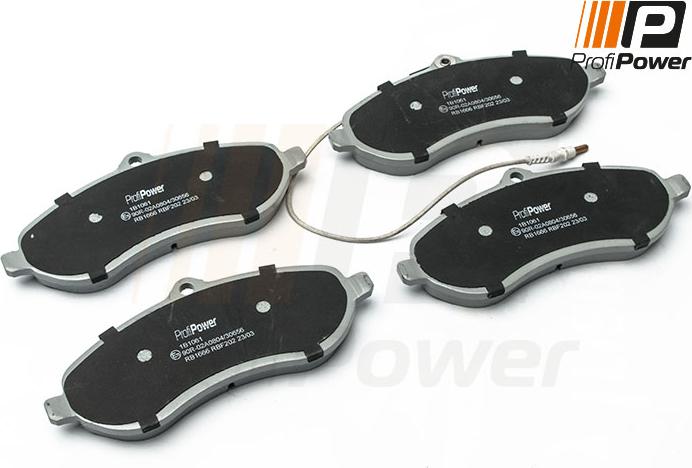 ProfiPower 1B1061 - Brake Pad Set, disc brake onlydrive.pro