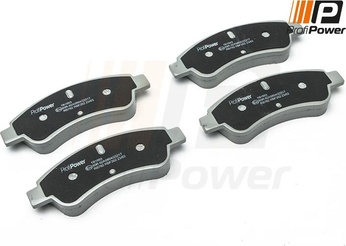 ProfiPower 1B1003 - Brake Pad Set, disc brake onlydrive.pro