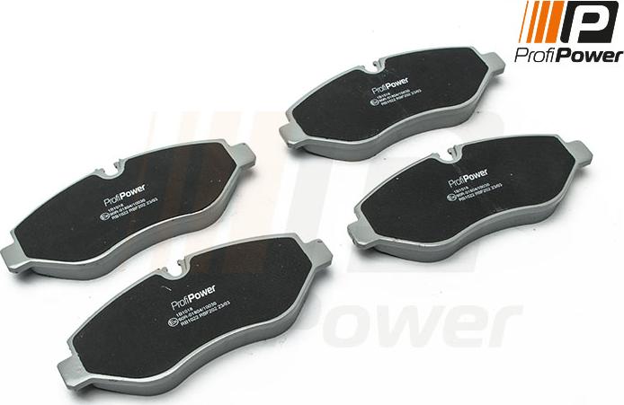 ProfiPower 1B1018 - Brake Pad Set, disc brake onlydrive.pro