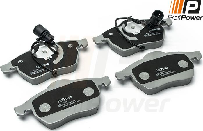 ProfiPower 1B1086 - Brake Pad Set, disc brake onlydrive.pro