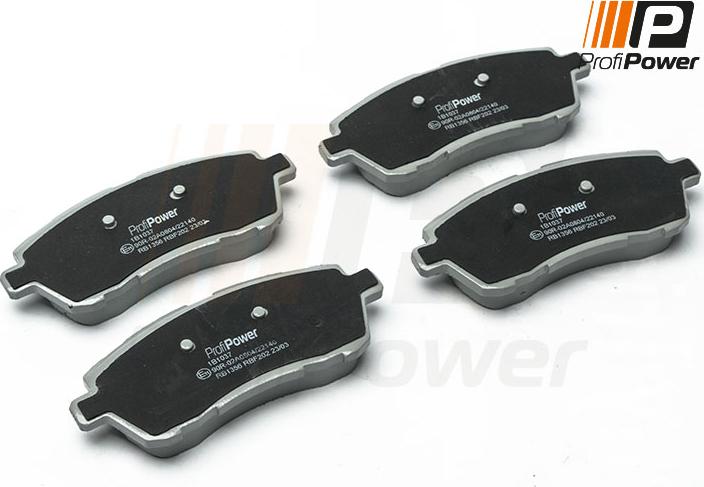 ProfiPower 1B1037 - Brake Pad Set, disc brake onlydrive.pro