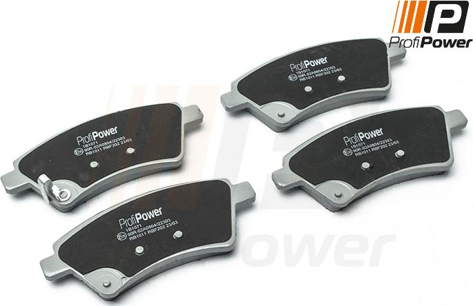 ProfiPower 1B1071 - Brake Pad Set, disc brake onlydrive.pro