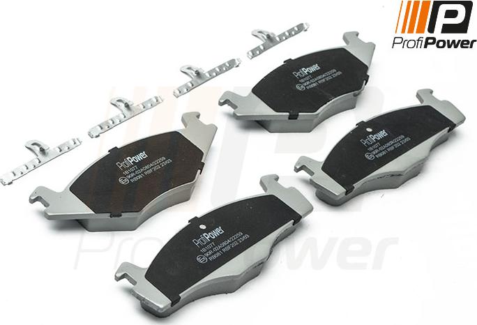 ProfiPower 1B1077 - Brake Pad Set, disc brake onlydrive.pro