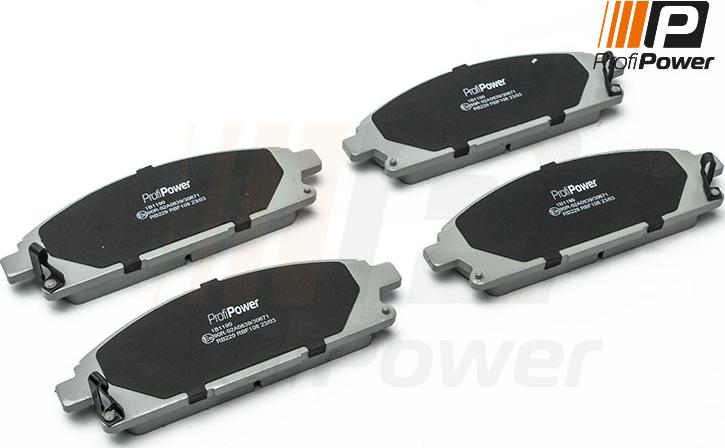 ProfiPower 1B1190 - Brake Pad Set, disc brake onlydrive.pro