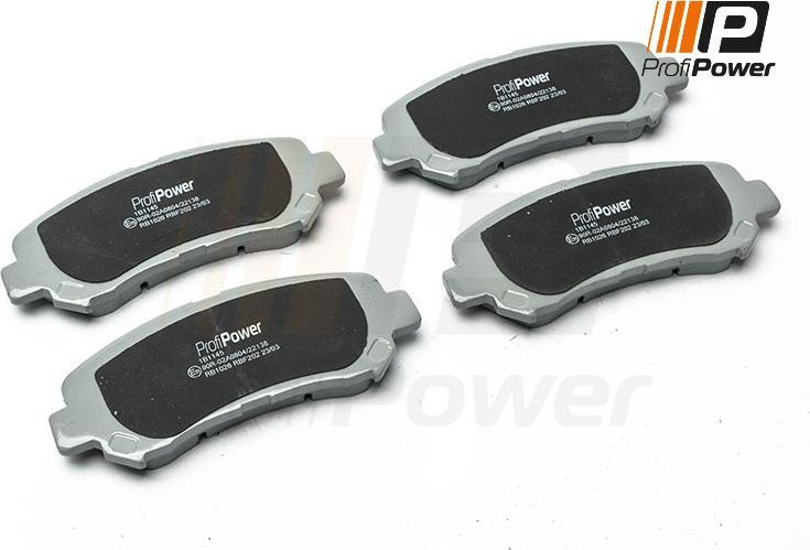 ProfiPower 1B1145 - Brake Pad Set, disc brake onlydrive.pro