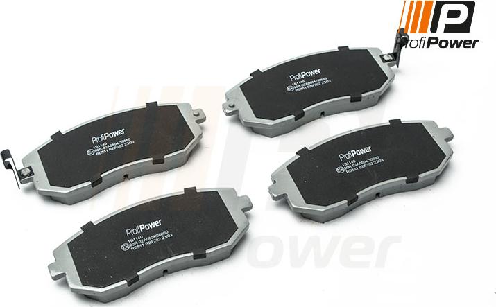 ProfiPower 1B1140 - Brake Pad Set, disc brake onlydrive.pro