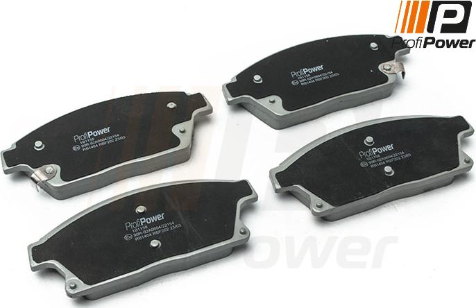 ProfiPower 1B1158 - Brake Pad Set, disc brake onlydrive.pro