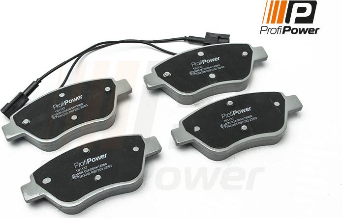 ProfiPower 1B1157 - Brake Pad Set, disc brake onlydrive.pro